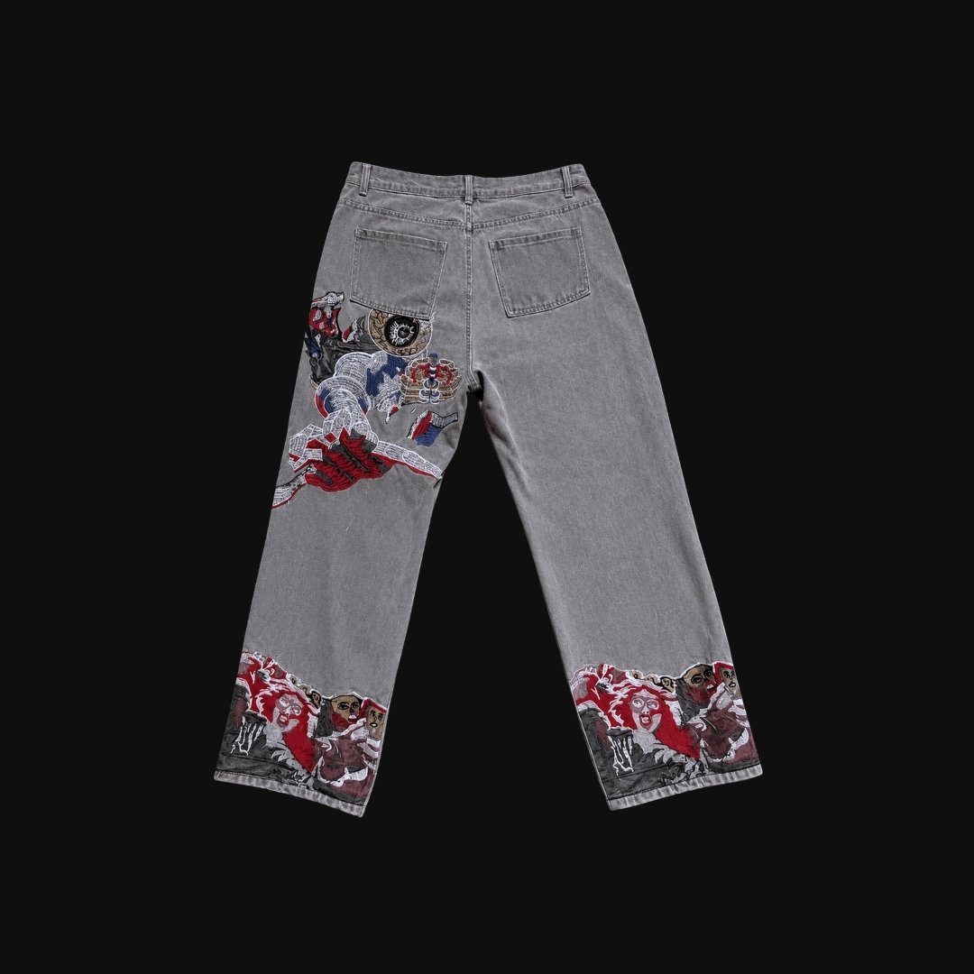 EMBROIDERED JEANS - Image 2